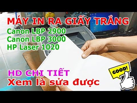 Sửa Canon 2900, HP 1020 in ra giấy trắng